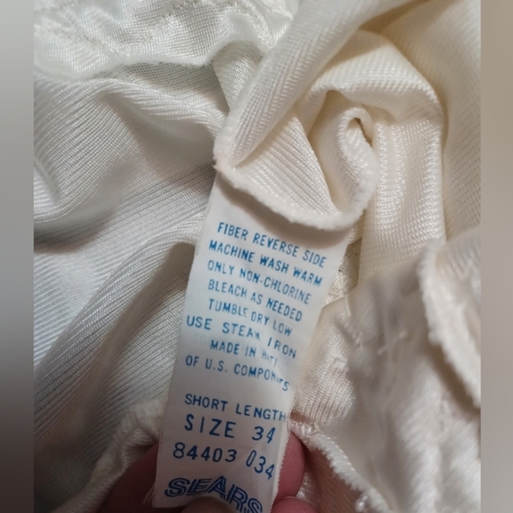 An Elegant Vintage Lace Trimmed Handmade Slip Wedding Dress - Picture 16 of 16